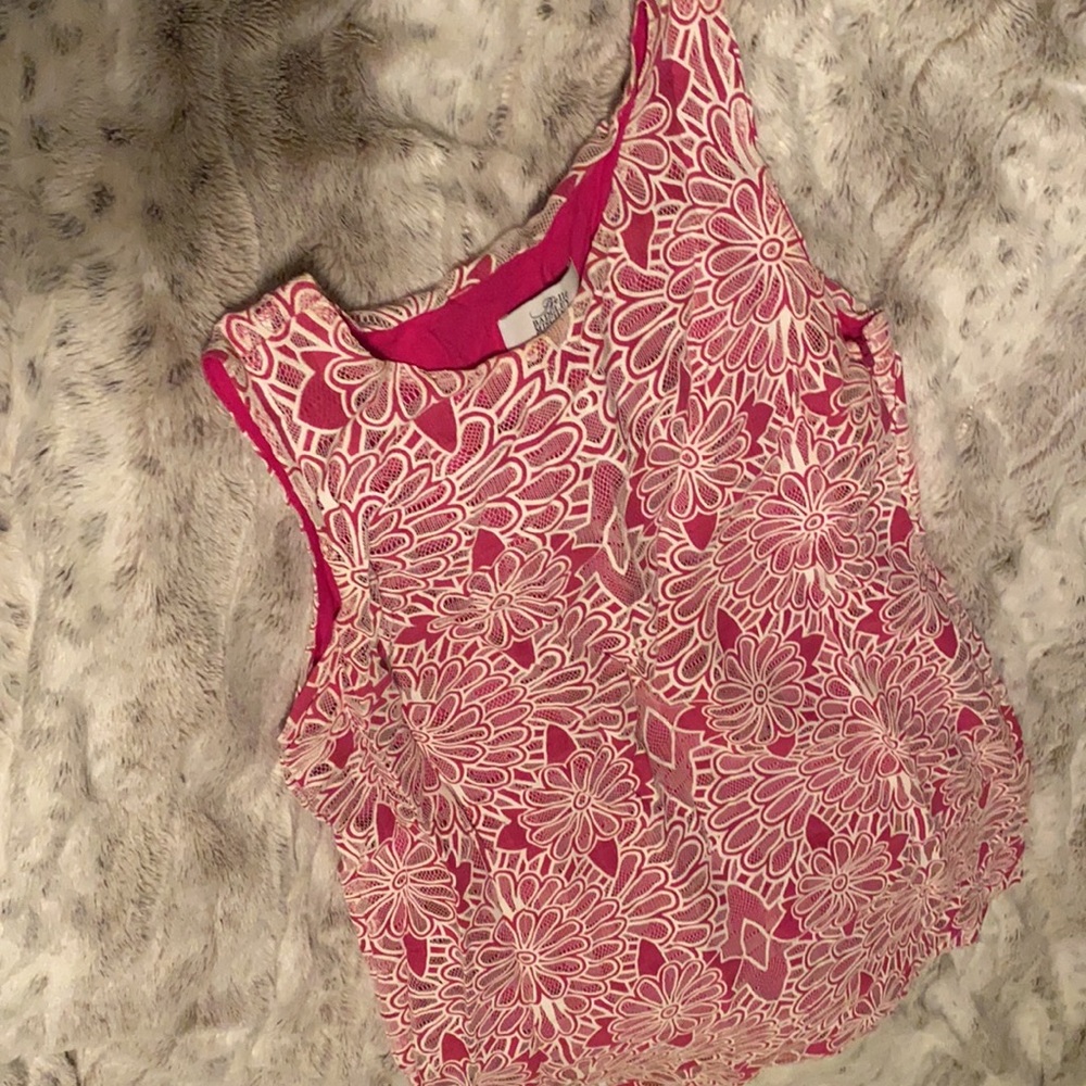 Pink and white (lacy) flower dress